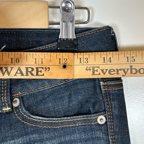 American Eagle Artist‎ Crop Denim Women's Dark Blue Jeans Size 0 - Picture 4 of 8